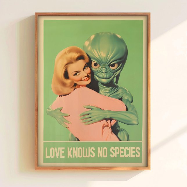 Alien Art Print Retro Sci Fi Poster Alien Aestheti (Creator Uploaded)