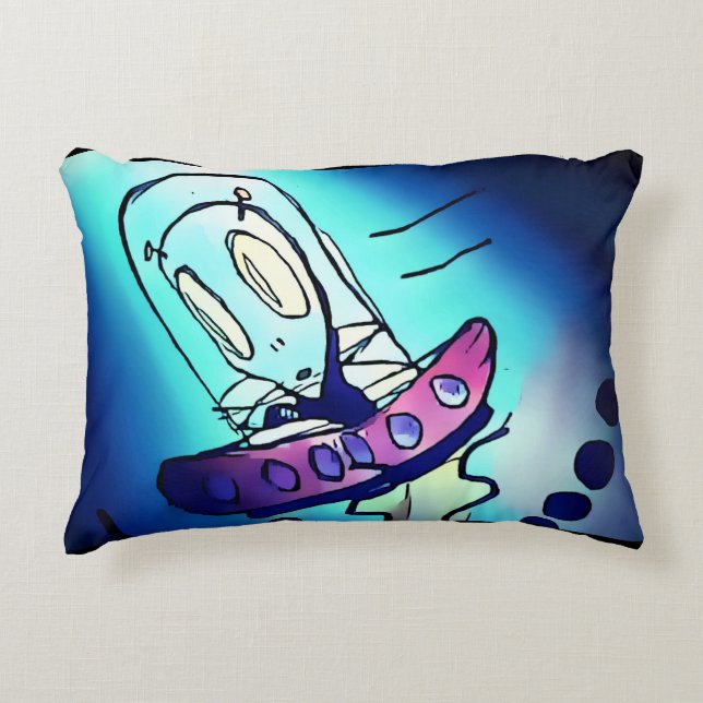 Alien Artwork Pillow (Front)