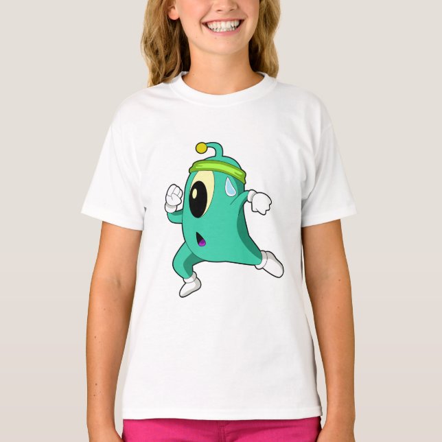 Alien as Runner T-Shirt (Front)