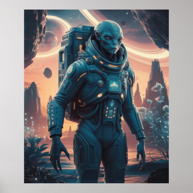 Alien Astronaut Poster (Front)