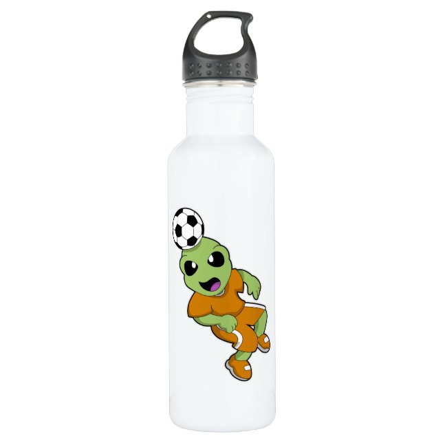 Alien at Soccer Sports 710 Ml Water Bottle (Front)