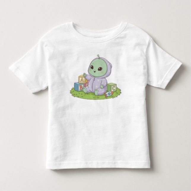 Alien Baby Toddler T-Shirt (Front)