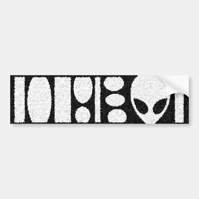 aLiEn BARCODE! Bumper Sticker (Front)