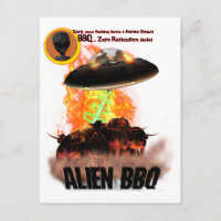 Alien BB-Q Postcard