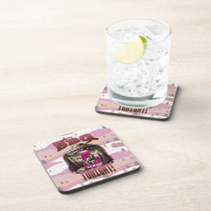 Alien BBQ Cow Abduction Joke Coaster