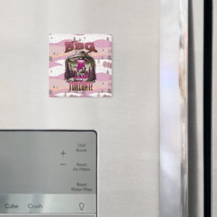 Alien BBQ Cow Abduction Joke Magnet