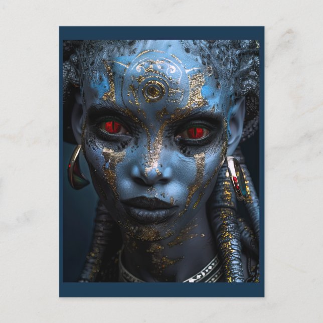  Alien Beauty From The Frost Planet Postcard (Front)