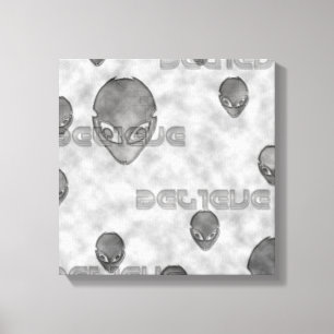 Alien Believe Canvas Print