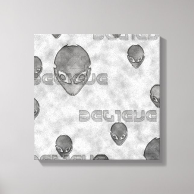 Alien Believe Canvas Print (Front)