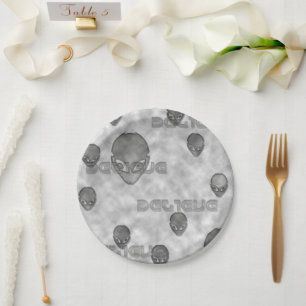 Alien Believe Paper Plate