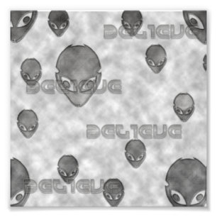 Alien Believe Photo Print