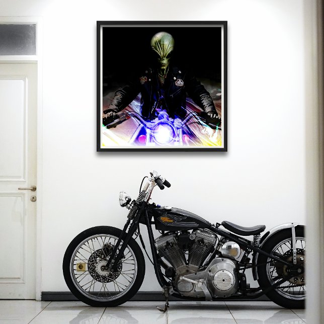 Alien Biker Poster (Creator Uploaded)