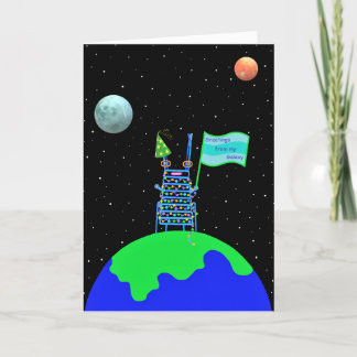 Alien birthday 2 card by Jo Images