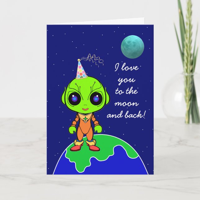 Alien Birthday Card new by Jo Images (Front)