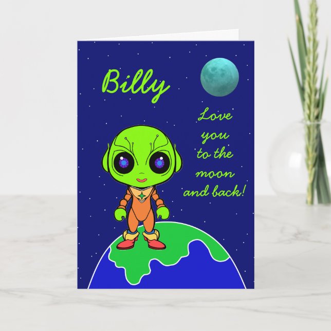 Alien Birthday Card new by Jo Images (Front)