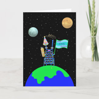 Alien Birthday card new verse by Jo Images