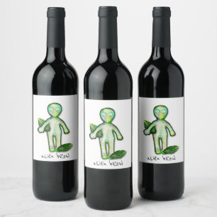 aLiEn bReW Wine Labels