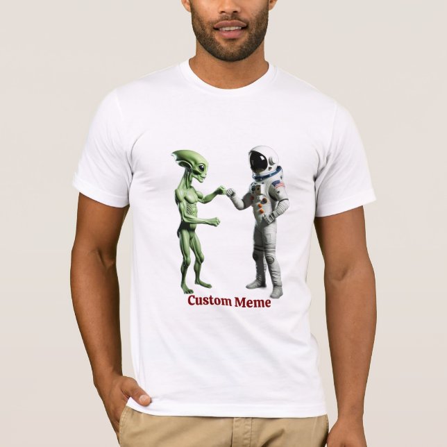 Alien Bump Fist Tee - Create Your Own Sci-Fi Shirt (Front)