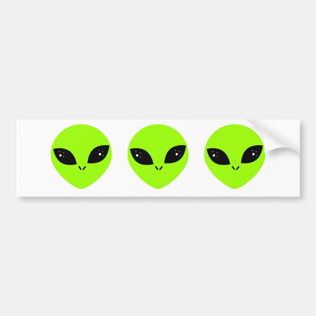 Alien  bumper sticker (Front)