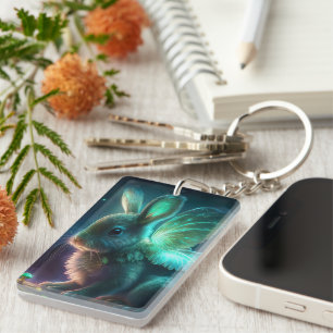 Alien Bunny Key Ring