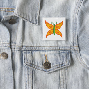 Alien Butterfly Button