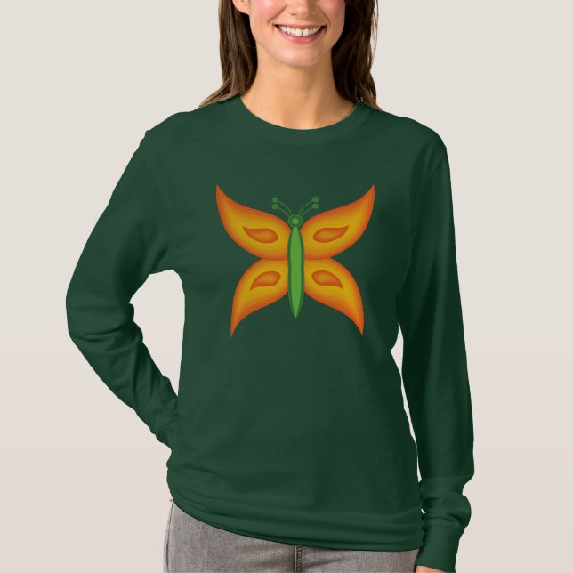 Alien Butterfly Long Sleeve T-Shirt (Front)