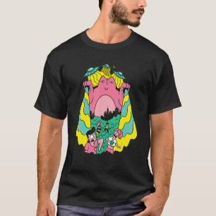 Alien Cat Abducting People Ufo T-Shirt
