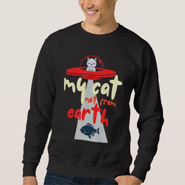 Alien Cat Cat Sweatshirt (Front)