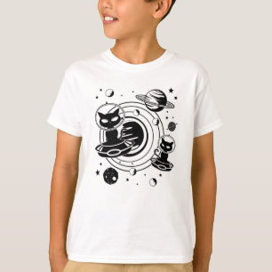 Alien Cat Cats Ufo Space Kitten Pets Gift Idea T-Shirt