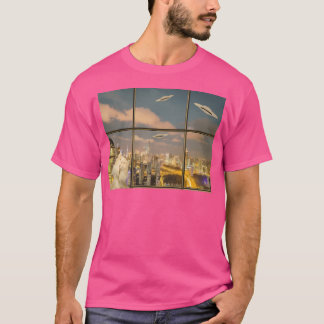 Alien Cat Chronicles Selfie And Ufo T-Shirt