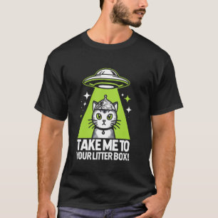 Alien Cat Invasion Cat Conspiracy Theories T-Shirt