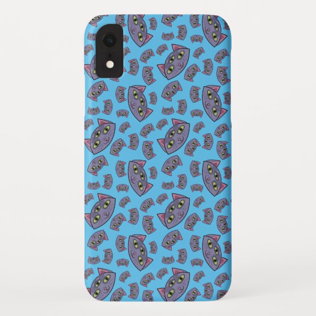 Alien Cat Pattern Case-Mate iPhone Case (Back)