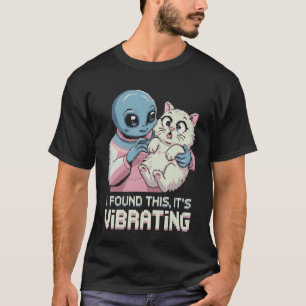 Alien Cat Pixel Retro SciFi Humour 4 T-Shirt