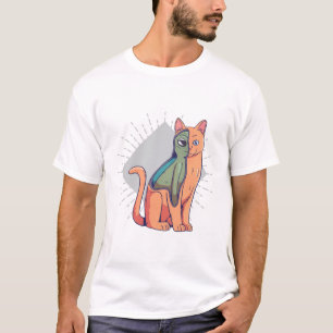 Alien Cat Sci-Fi Funny T-Shirt Design