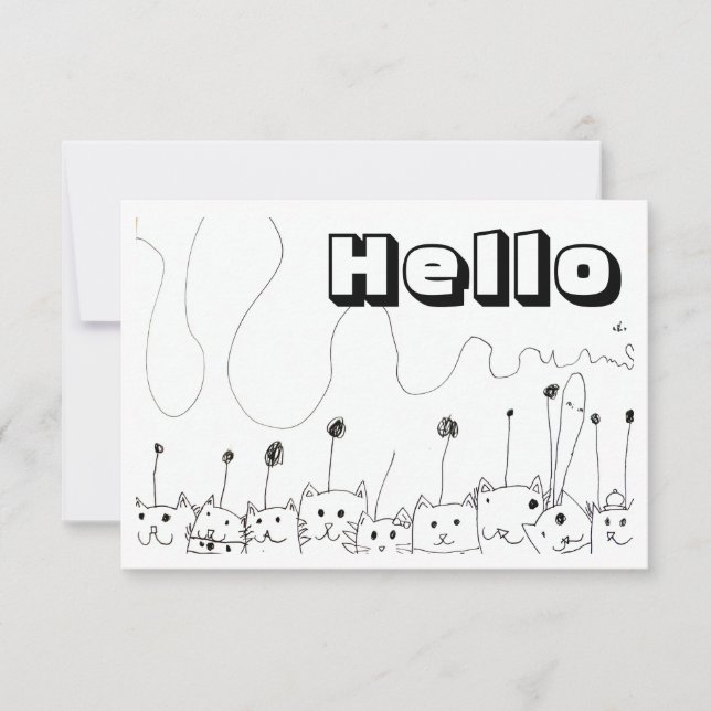 Alien Cats Card (Front)