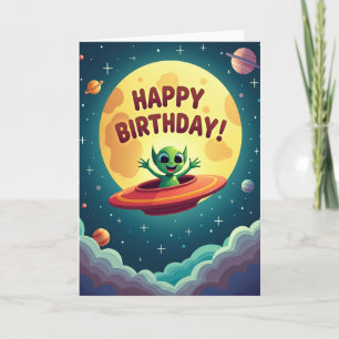 Alien Celebration Card