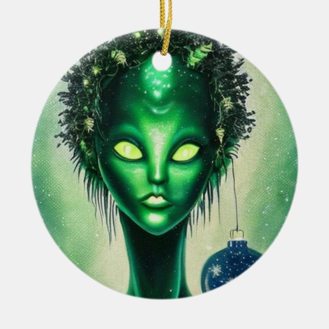 Alien Christmas Ornament (Front)