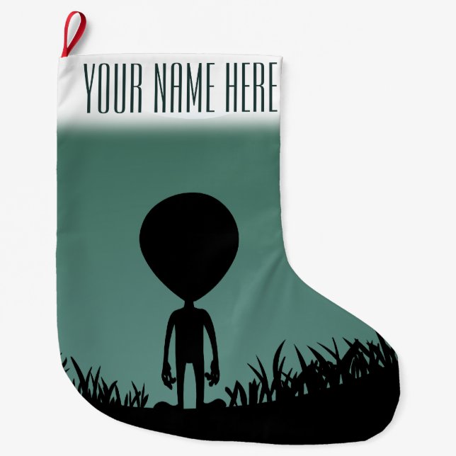 Alien Christmas Stocking Custom Alien Stocking (Front)