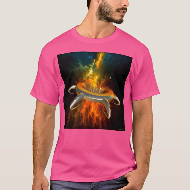 Alien City In Space T-Shirt (Front)