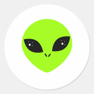 Alien classic round sticker