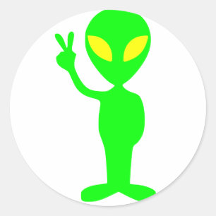 Alien Classic Round Sticker