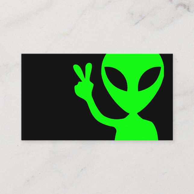 Alien Close Up Business Card (Front)
