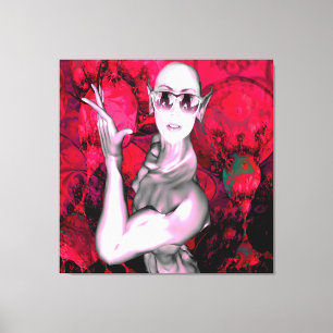 Alien Contact Canvas Print
