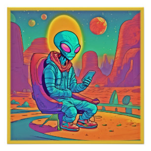 Alien Coolness Unleashed Poster