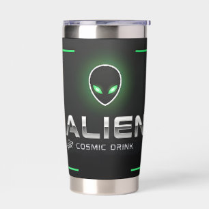 ALIEN Cosmic Drink Futuristic UFO Insulated Tumbler