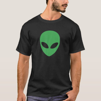 Alien Costume Green Alien Head Face 90'S Aesthetic T-Shirt