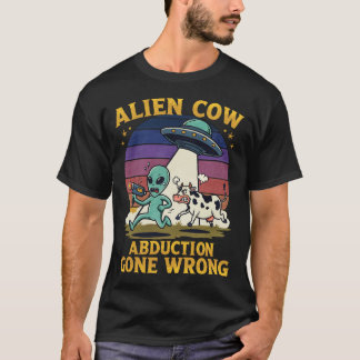Alien Cow Abduction Gone Wrong T-Shirt