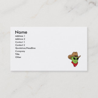Alien Cowboy Business Card