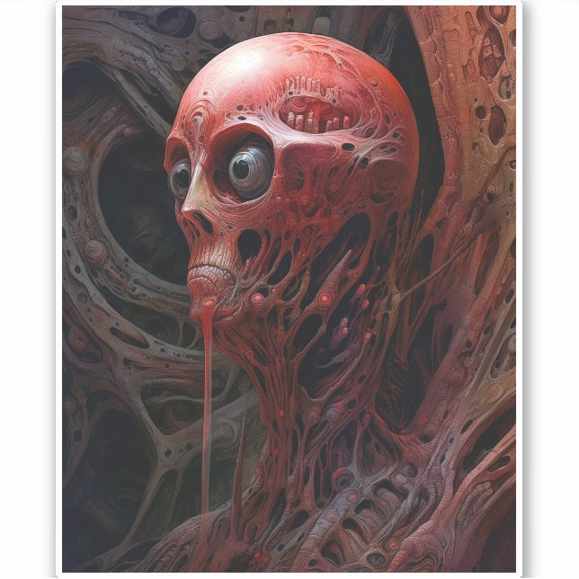 Alien Creature Sci-fi Horror Art (Front)