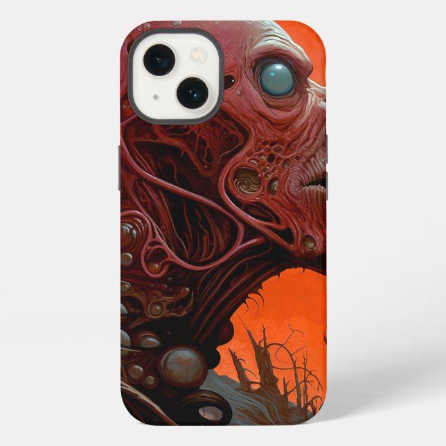 Alien Creature Sci-fi Horror Art iPhone Case (Back)